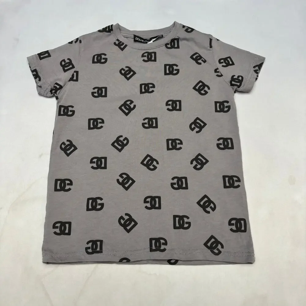 Dolce & Gabbana Monogram Logo Shirt and Shorts Lounge Set Boys 5Y